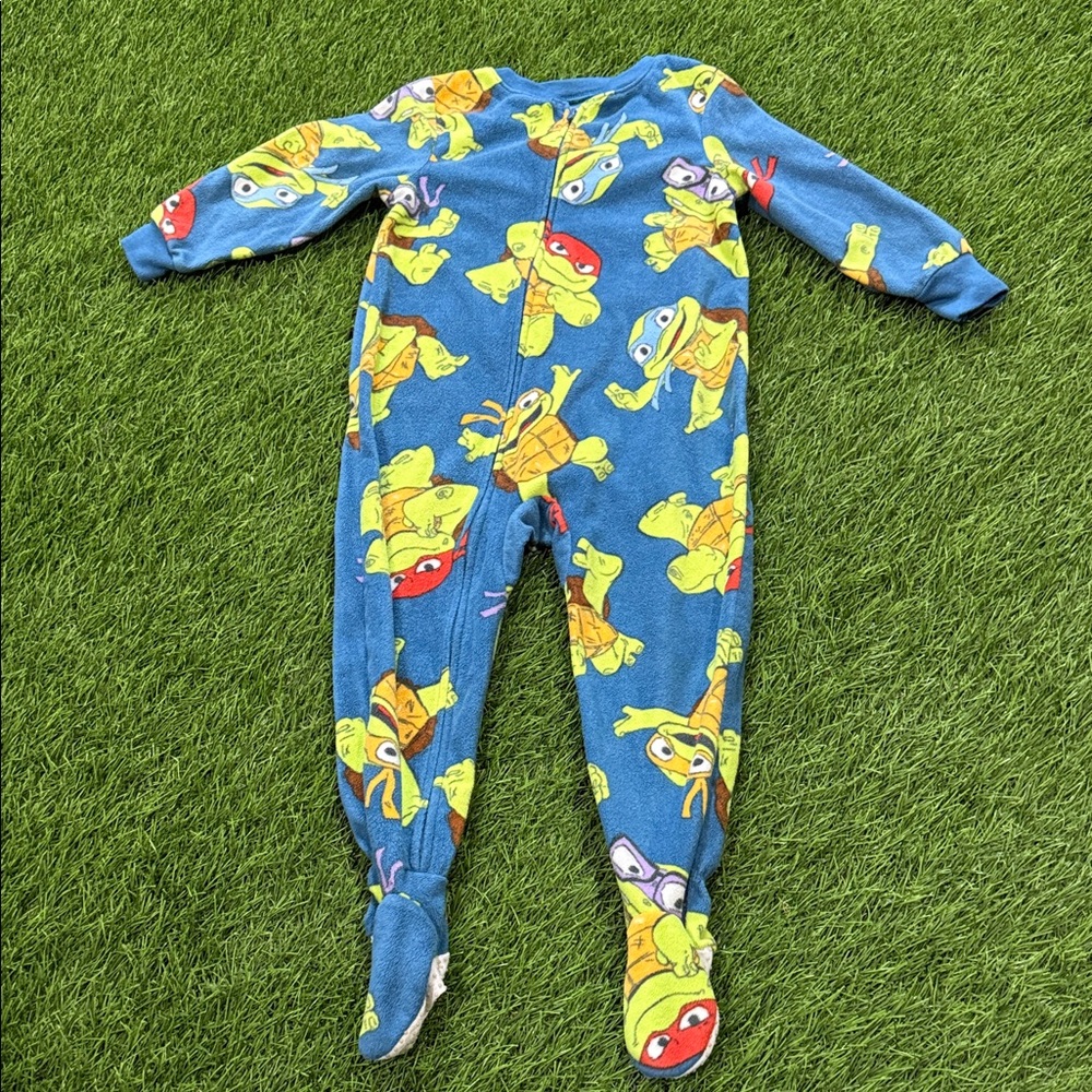 Teenage Mutant Ninja Turtle Footie Fleece Pajamas